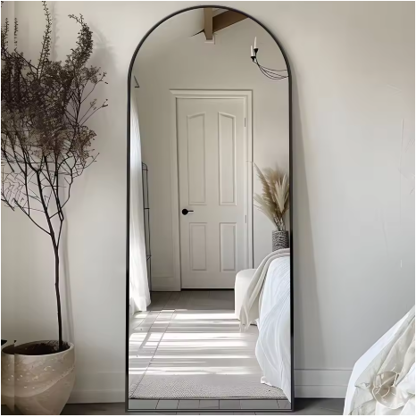 Full-Length Mirror — 58" x 18" Premium Floor Mirror with Stand