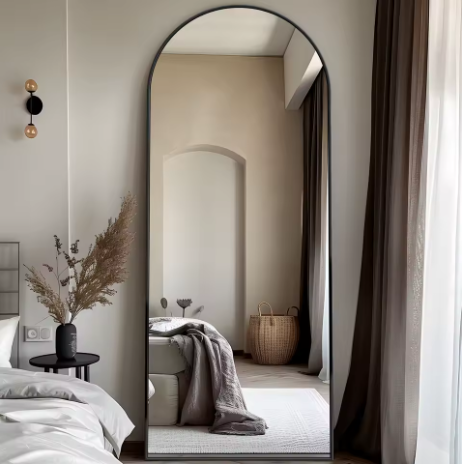 Full-Length Mirror — 58" x 18" Premium Floor Mirror with Stand