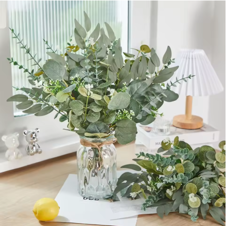 Eucalyptus Leaf Set – 20-Piece Artificial Stem Bundle