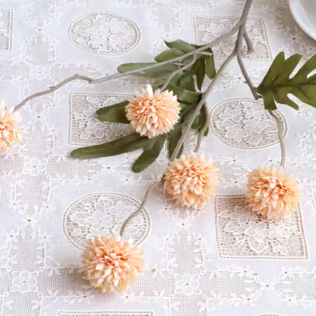 Dandelion Bloom Bouquet – 5-Head Artificial Flower Arrangement