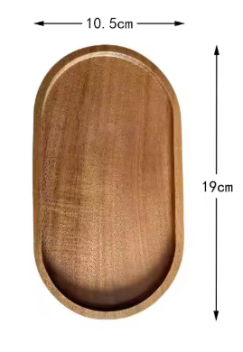 Wooden Dessert Plate – Japanese-Style Solid Wood Tray