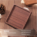 Solid Wood Coasters – Beech, Ebony, or Walnut (1PCS)